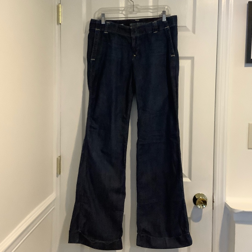 Banana Republic Dark Navy Wide Leg Jeans